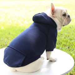 Dog Winter Hooded Sweatshirt – Warm Pet Coat for Small & Medium Dogs