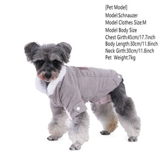 Warm Fleece Dog Jacket – Cozy Autumn/Winter Coat for Small & Medium Dogs and Cats