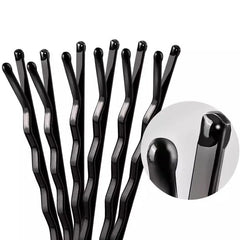 60/600pcs Black Hairpins – U-Shaped & Straight Styling Clips