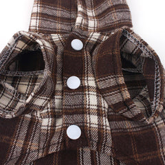 Summer Plaid Pet Shirt – Cotton Vest for Small Dogs