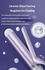 40mm Ceramic Swivel Curling Iron – Professional Big Wave Hair Curler