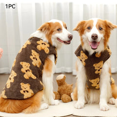 Flannel Winter Pet Pajamas ❄️ Warm Coat for Small to Large Dogs & Cats (M–7XL)