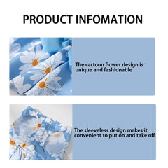 Summer Flower Dog Dress 🌸 Cooling Bowknot Outfit for Small Dogs & Cats
