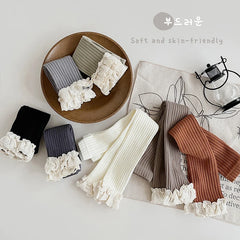 Baby and Girls Lace Trim Leggings Pants