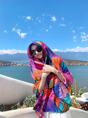 20 Styles Cotton-Linen Beach Sarong Wrap – Women’s Bikini Cover-Up & Summer Scarf