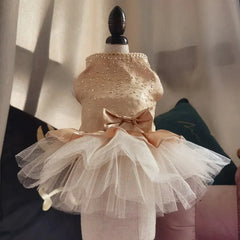 Cute Summer Dog Dress Lace Tulle Princess Outfit for Dogs & Cats