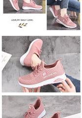 Women Casual Shoes Fashion Breathable Walking Mesh Flat Shoes Sneakers Women 2024 Gym Vulcanized Shoes Purple Female Footwear