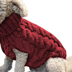 Small Dog Knitted Sweater – Autumn Winter Warm Pet Clothes