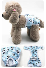 Washable Female Dog Diapers 🐾 Adjustable Reusable Pet Period Panties (1–3 pcs)