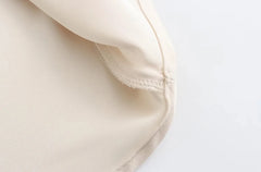 Women’s Satin High Waist Midi Skirt — Black & White