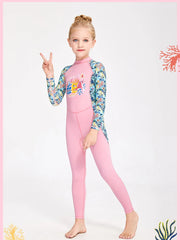 Cartoon Unicorn Girls One-Piece Swimsuit – Kids Quick-Dry Bathing Suit 2–12 Years