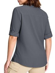 TACVASEN Women’s Quick-Dry Hiking Shirt – Long Sleeve Outdoor Top