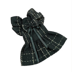 Pet Princess Dress – Black & White Bow Skirt for Small and Medium Dogs