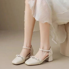 Pearl Heels – Elegant Ankle Strap Dress Shoes (2025)