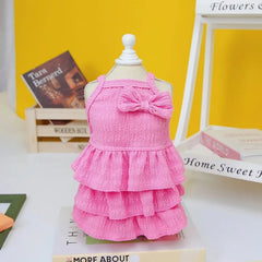 Spring Princess Dog Dress 🌸 Cute Pet Skirt for Small & Medium Dogs and Cats