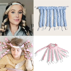Heatless Velcro Octopus Hair Curler – Soft Foam No-Heat Sleep Curling Ribbon