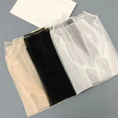 Women’s See-Through Lace Top – Transparent Long Sleeve Mesh Tee