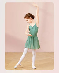 Girls Cotton Camisole Ballet Leotard – Sleeveless U-Back Bodysuit