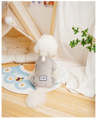 Fleece Warm Pet Clothes – Winter Dog Jumpsuit Pajamas