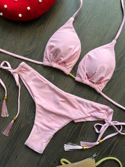 RUOTONGSEPT 2025 Sexy 13-Color Triangle Push-Up Brazilian Bikini Set