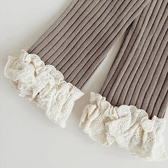 Baby and Girls Lace Trim Leggings Pants