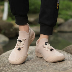 Minimalist Shoes for Men Women Wide Toe Barefoot Zero Drop Shoes Casual Artificial Leather Lightweight Walking Sneakers