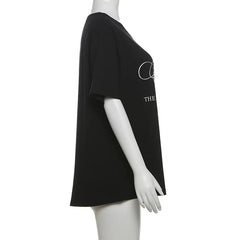 Women’s Casual Letter T-Shirt – Versatile Summer Street Top