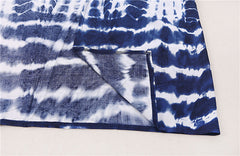 Long Tie-Dye Kimono Cover-Up – Open Front Beachwear for Women