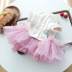 Luxury Princess Pet Wedding Dress 👑 Haute Couture Tutu Outfit for Dogs & Cats