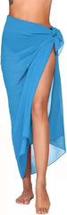Chiffon Long Beach Skirt – Sheer Bikini Wrap & Swimsuit Cover-Up