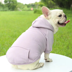 Dog Winter Hooded Sweatshirt – Warm Pet Coat for Small & Medium Dogs