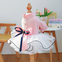 Pink Princess Pet Dress 🎀 Elegant Wedding Outfit for Dogs & Cats