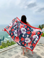 20 Styles Cotton-Linen Beach Sarong Wrap – Women’s Bikini Cover-Up & Summer Scarf