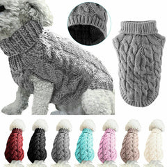 Small Dog Knitted Sweater – Autumn Winter Warm Pet Clothes