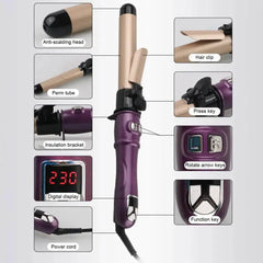 28mm Automatic Rotating Curling Wand for Big Waves & Inward Curls
