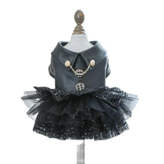 Luxury Black Leather Dog Coat 🖤 Waterproof Autumn/Winter Outfit for Small Pets