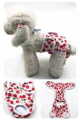 Washable Female Dog Diapers 🐾 Adjustable Reusable Pet Period Panties (1–3 pcs)