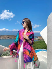 20 Styles Cotton-Linen Beach Sarong Wrap – Women’s Bikini Cover-Up & Summer Scarf