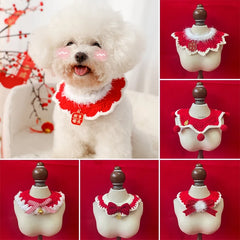Dog Clothing Cat Collar Cats Clothing Christmas Pet Scarf Collar Christmas Cute Sweet Pet Decor Bow Cat Costume Cats Accessories