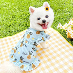 Princess Dog Dress 🍓 Cute Strawberry Summer Outfit for Small Dogs & Cats