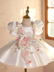 High-end Flower Girl Wedding Puffy Dress sweet And Adorable For Little