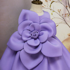 Big Flower Little Girl Dress