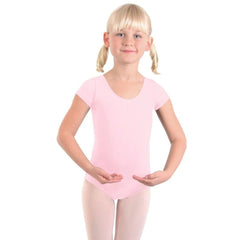 Girls Cotton Short Sleeve Leotard