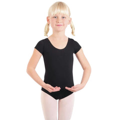 Girls Cotton Short Sleeve Leotard