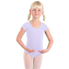 Girls Cotton Short Sleeve Leotard