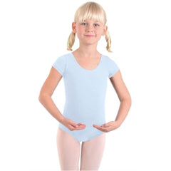 Girls Cotton Short Sleeve Leotard