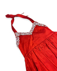 Girls Halter Sequin Dress