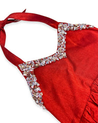 Girls Halter Sequin Dress