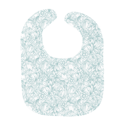 Tooled Teal Baby Bibs