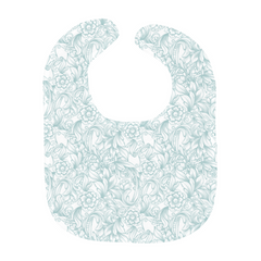 Tooled Teal Baby Bibs